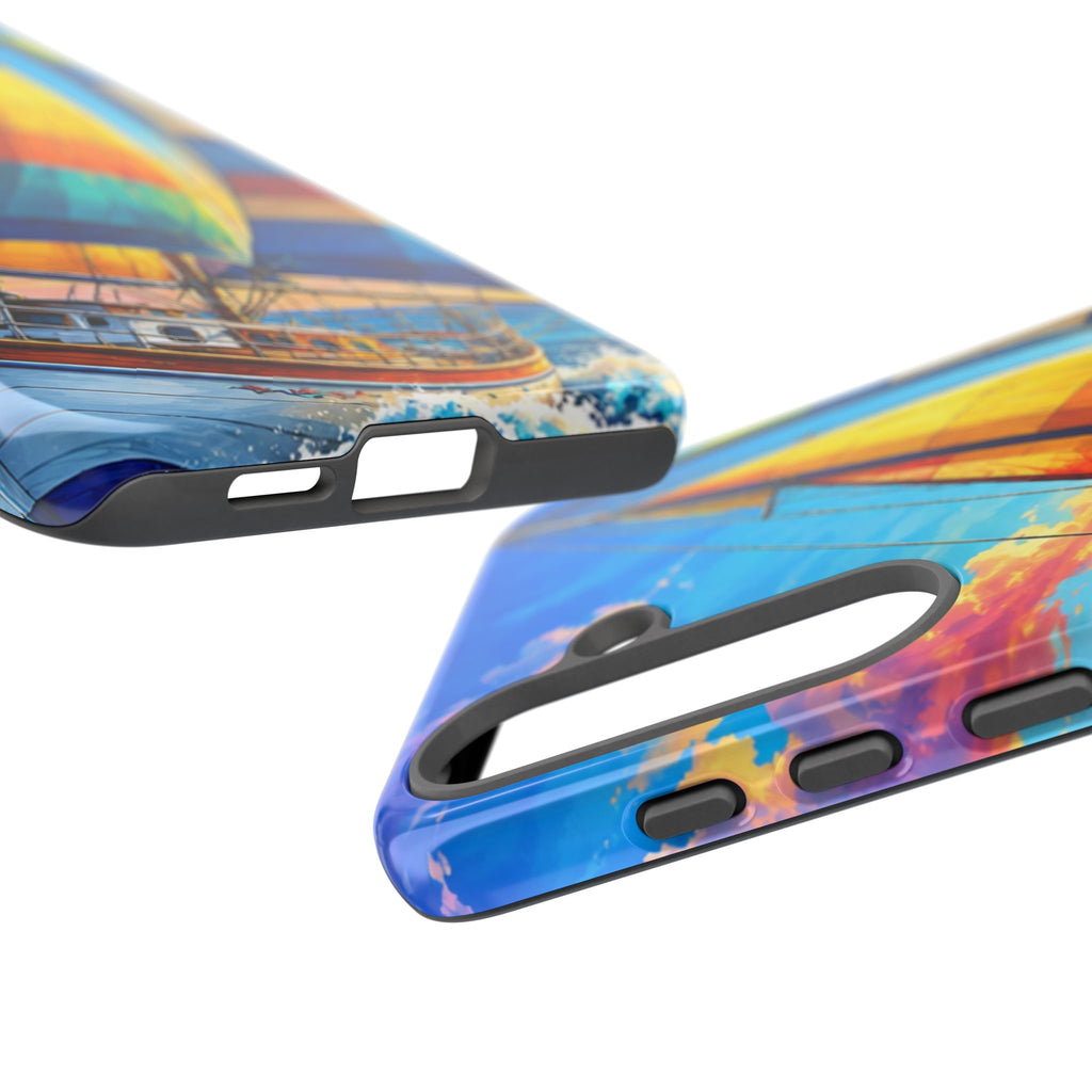Sailboat Sunset Phone Case — Colorful Nautical iPhone Cover