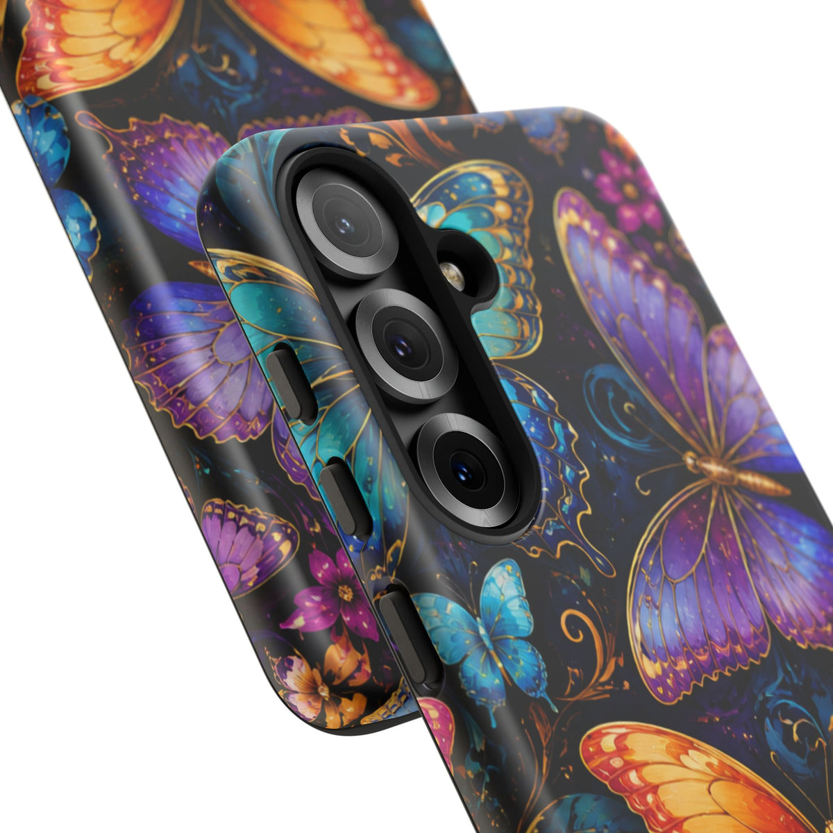 Butterfly Tough Phone Case — Colorful Floral Butterflies Protective Cover