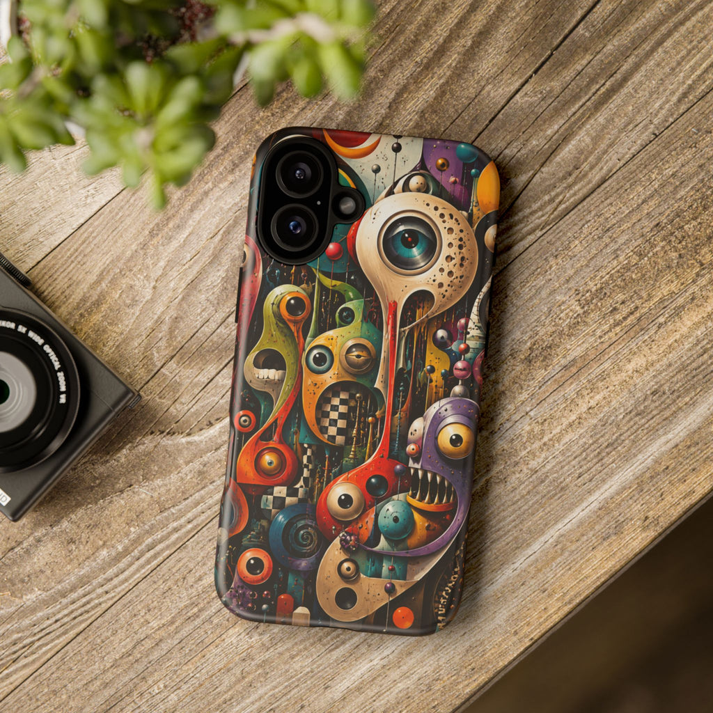 Surreal Monster Art Phone Case — Colorful Abstract Creature Design