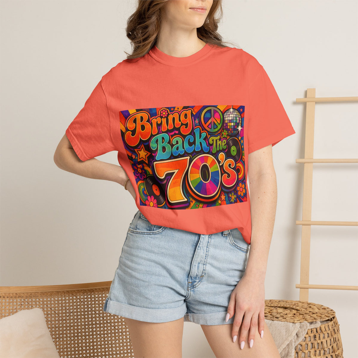 Bring Back the 70s T-shirt | Retro Psychedelic Disco Design