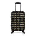 Vintage Moth Pattern Carry-On Suitcase – Botanical Insect Travel Luggage