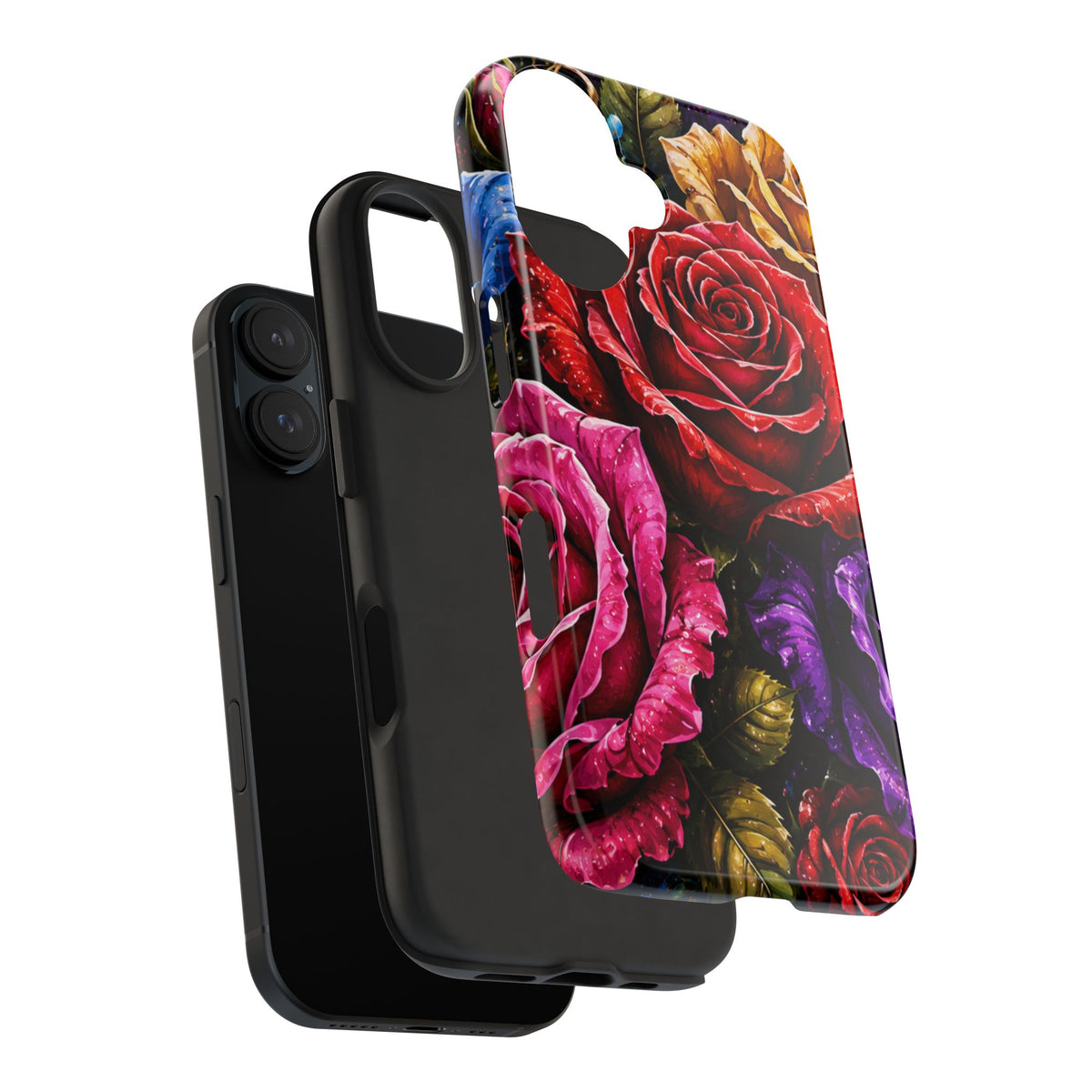 Tough Phone Case — Vibrant Rose Garden Protective Phone Cover
