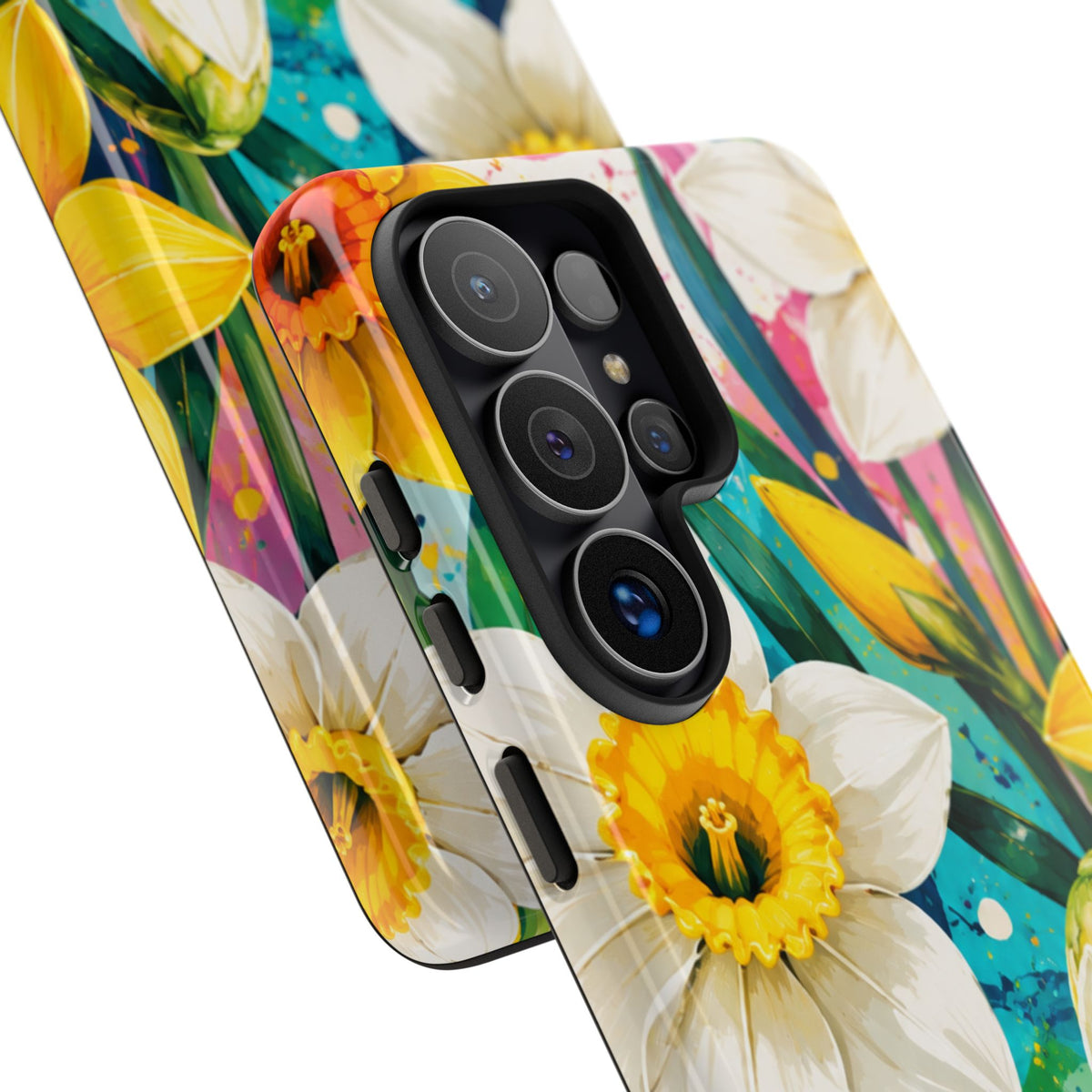 Daffodil Floral Phone Case — Bright Spring Garden Protective Cover