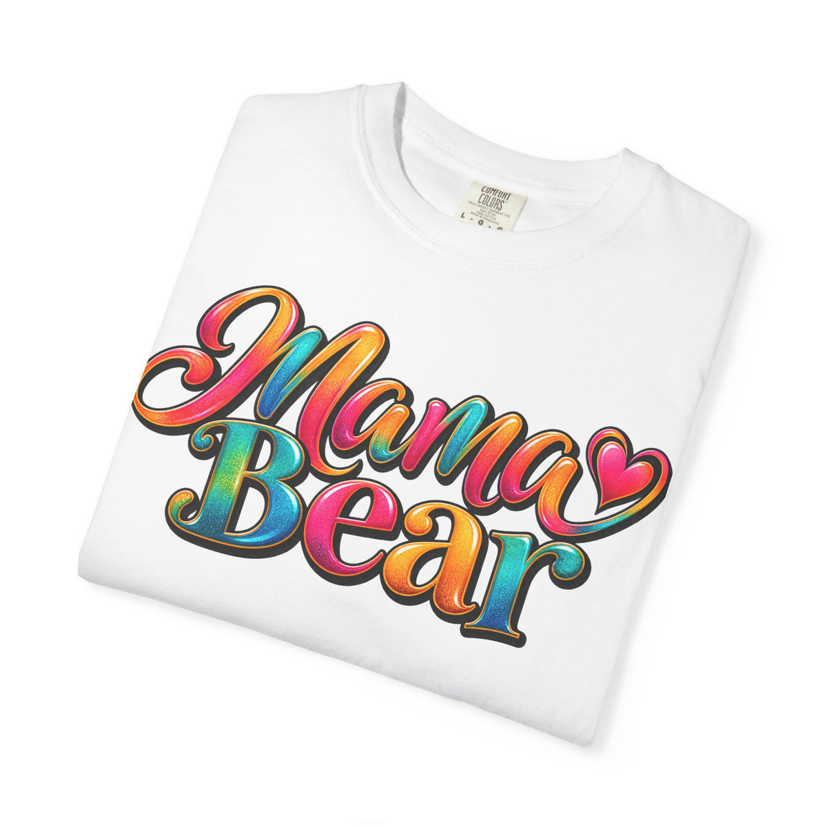 Mama Bear T-Shirt — Colorful Retro Script Mother's Day Tee