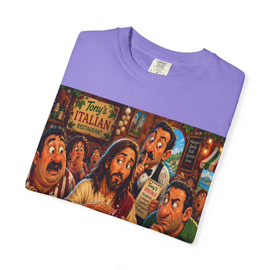 Jesus Turning His Water Into Wine  Scene T-shirt | Italian Parlor Illustration