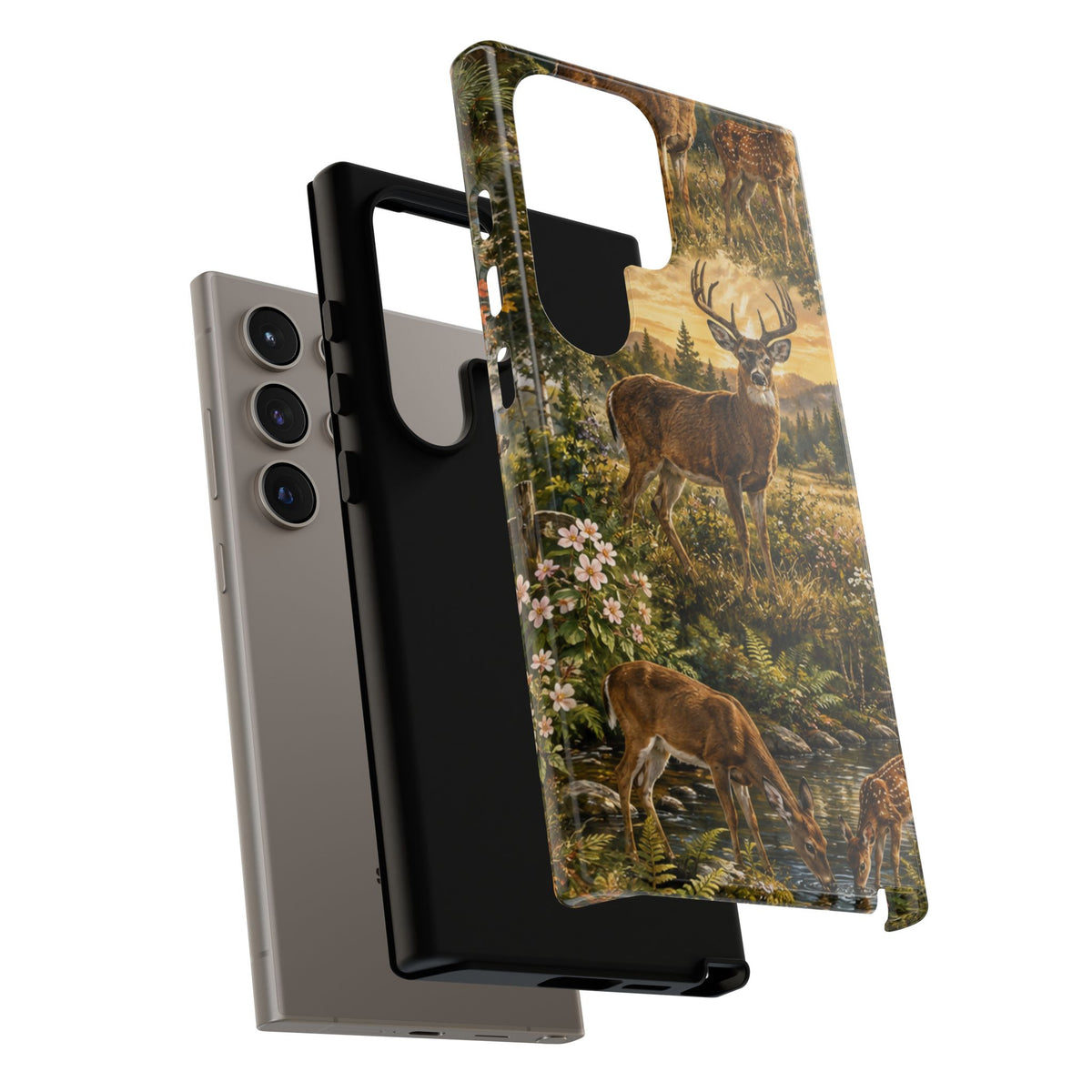 Deer Forest Phone Case — Woodland Bucks Nature iPhone Cover