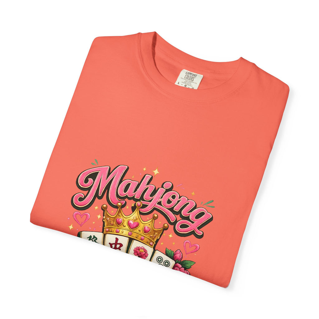 Mahjong Queen T-shirt | Mahjong Tiles Floral Design