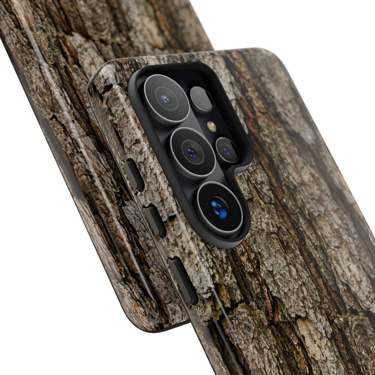 Bark Texture Phone Case - Rugged Woodland Camouflage for Nature Lovers