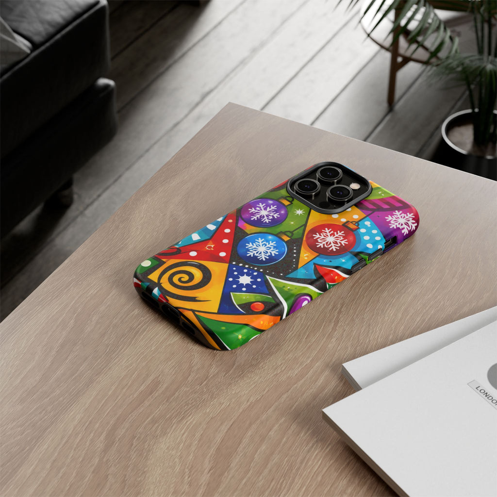Holiday Ornament Phone Case — Colorful Festive Christmas Design