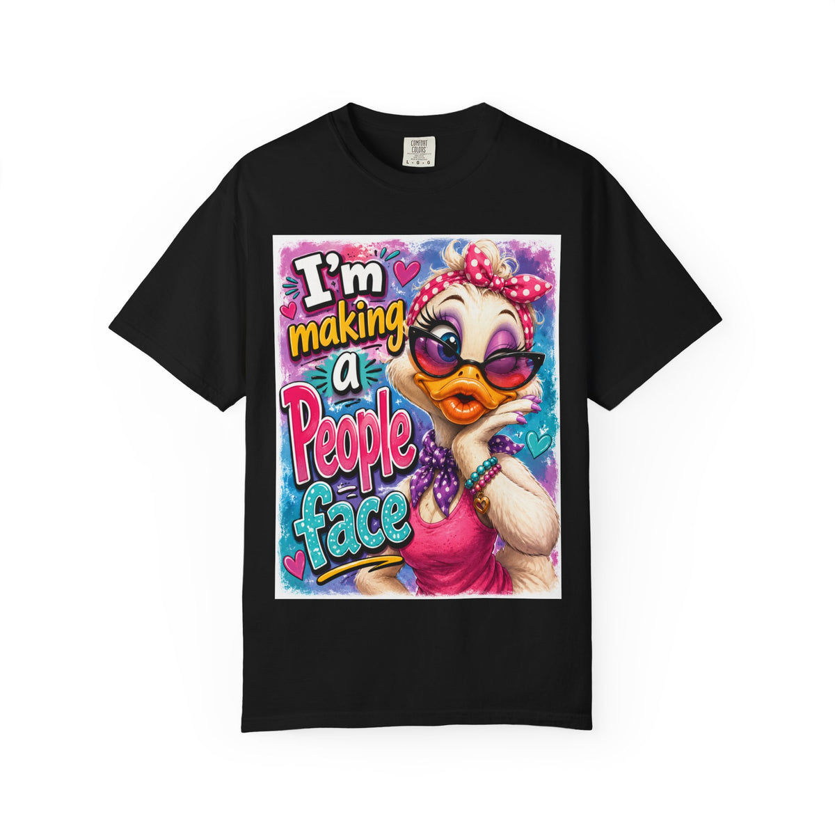 I'm Making a People Face duck illustration T-shirt | sassy bird tee