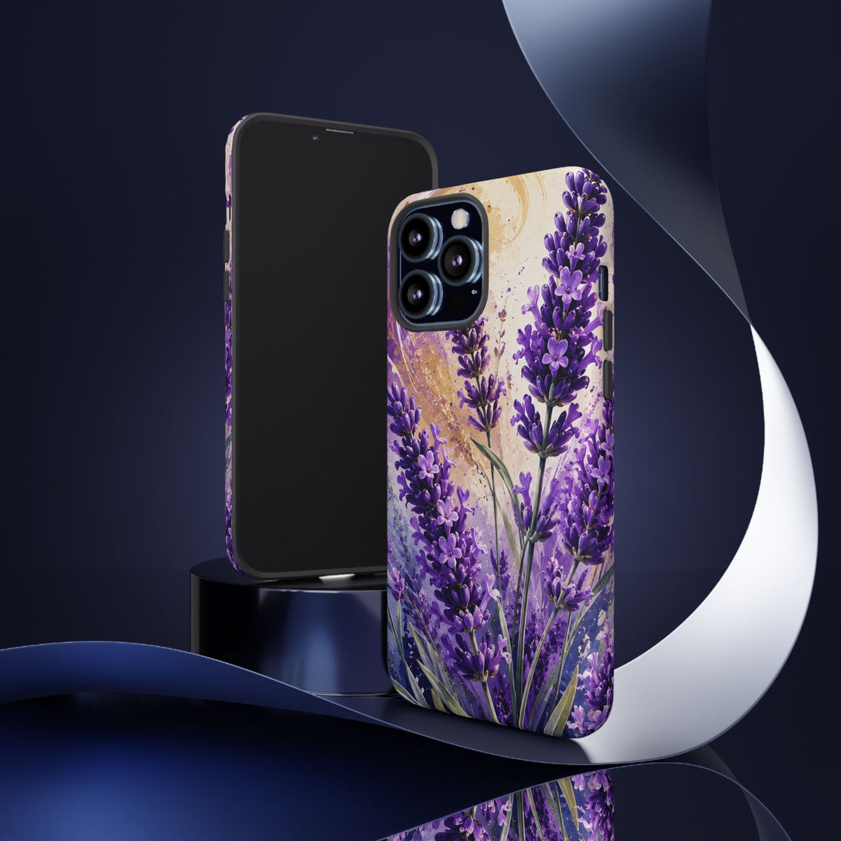 Lavender Bouquet Tough Phone Case — Protective Floral iPhone Case