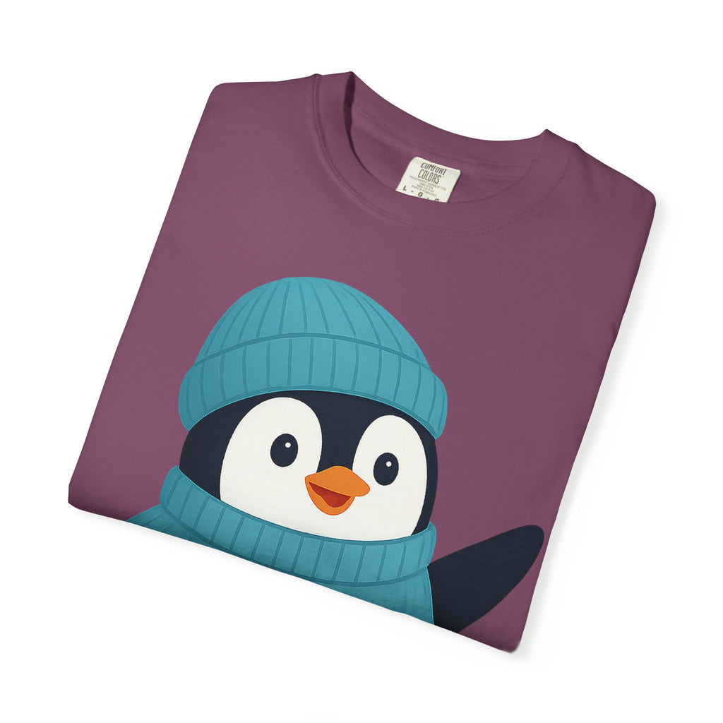 Cute Penguin in Blue Knit Tee