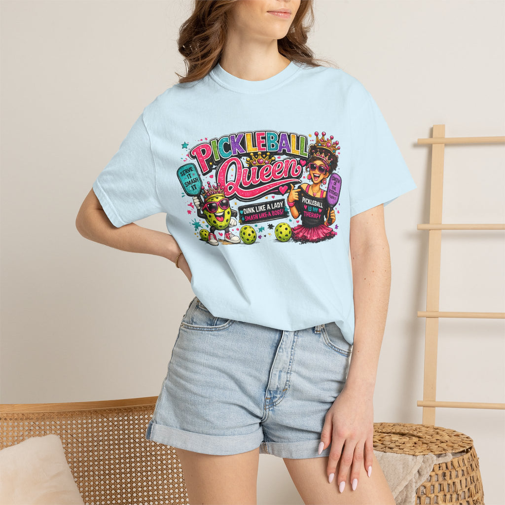 Pickleball Queen T-Shirt | Colorful Pickleball Graphic Tee