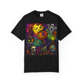 Halloween Pumpkin Patch T-Shirt — Neon Spooky Jack-O'-Lantern Artwork