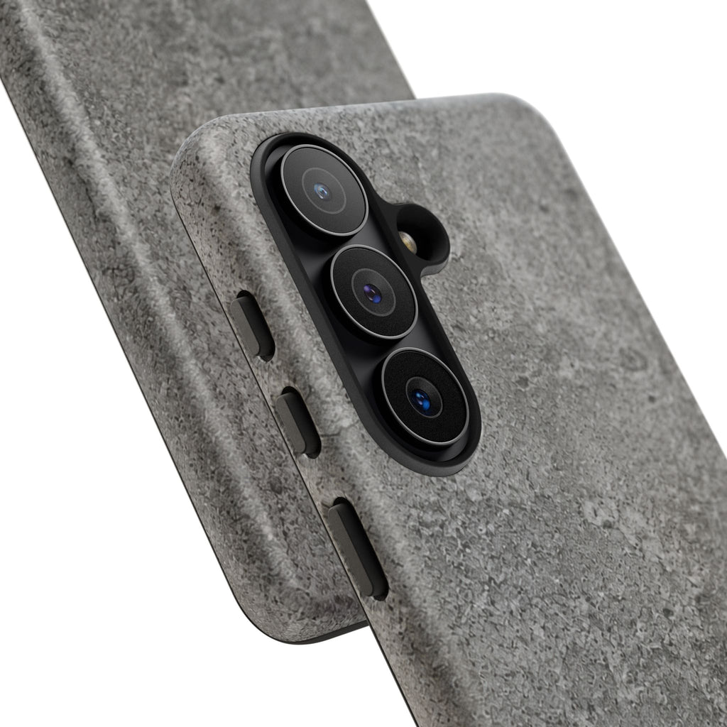 Concrete Texture Phone Case — Rugged Grey Protective iPhone Cover