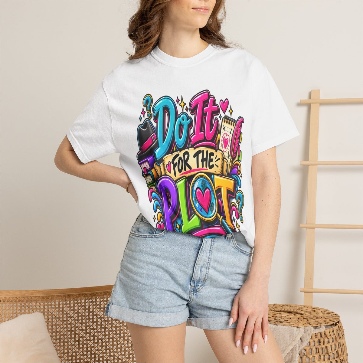 Do It For The Plot T-shirt | Book Lover Graphic Tee