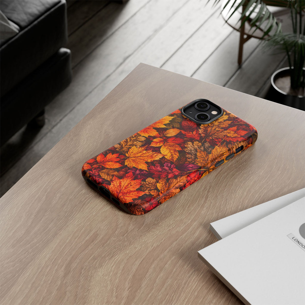Autumn Leaves Tough Phone Case — Fall Foliage Protective Cover
