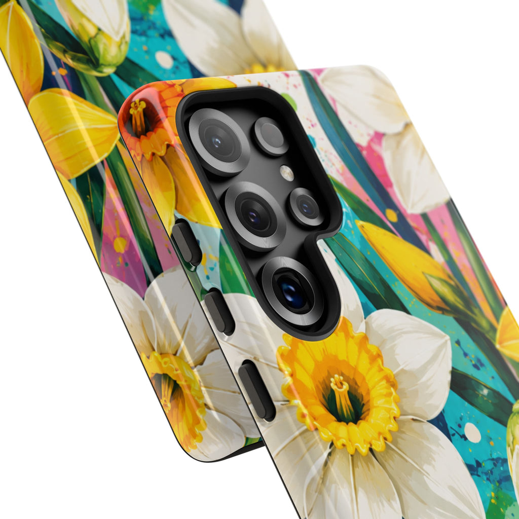 Daffodil Floral Phone Case — Bright Spring Garden Protective Cover