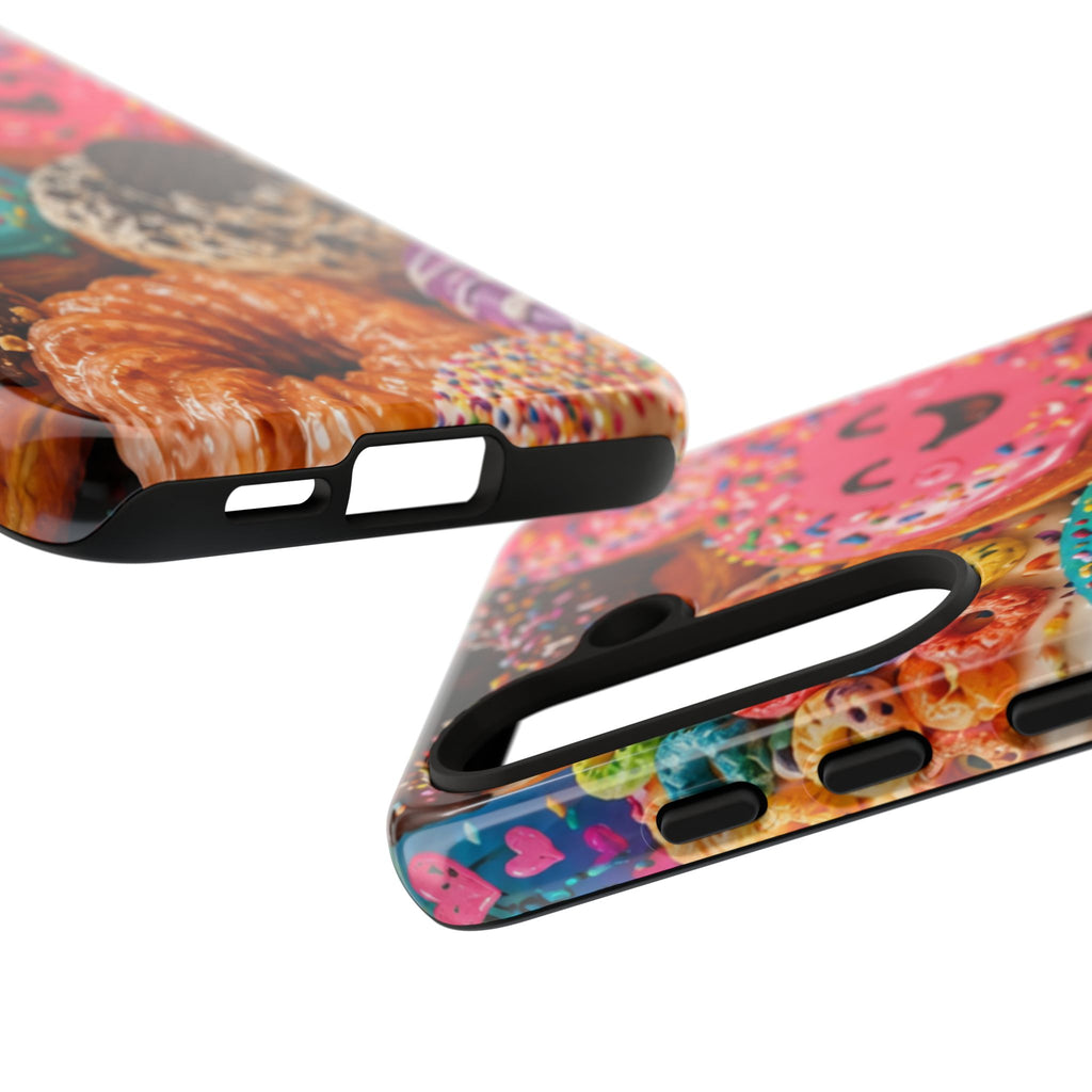 Donut Smile Tough Phone Case — Cute Colorful Desserts Protective Cover