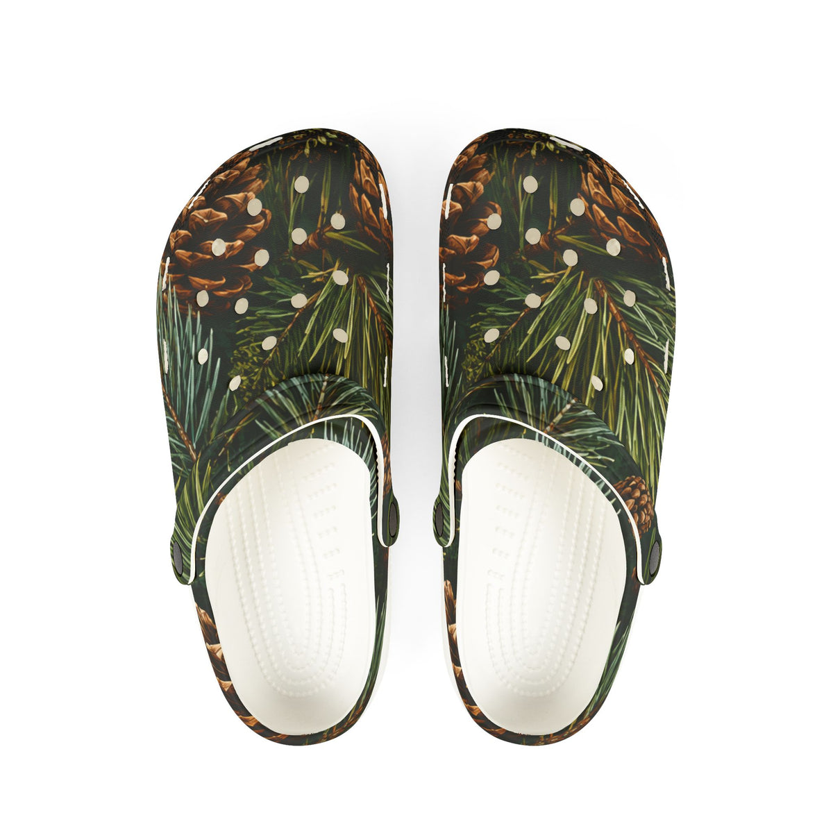 Pinecone Holiday Clog - Cozy Evergreen EVA Foam Shoes