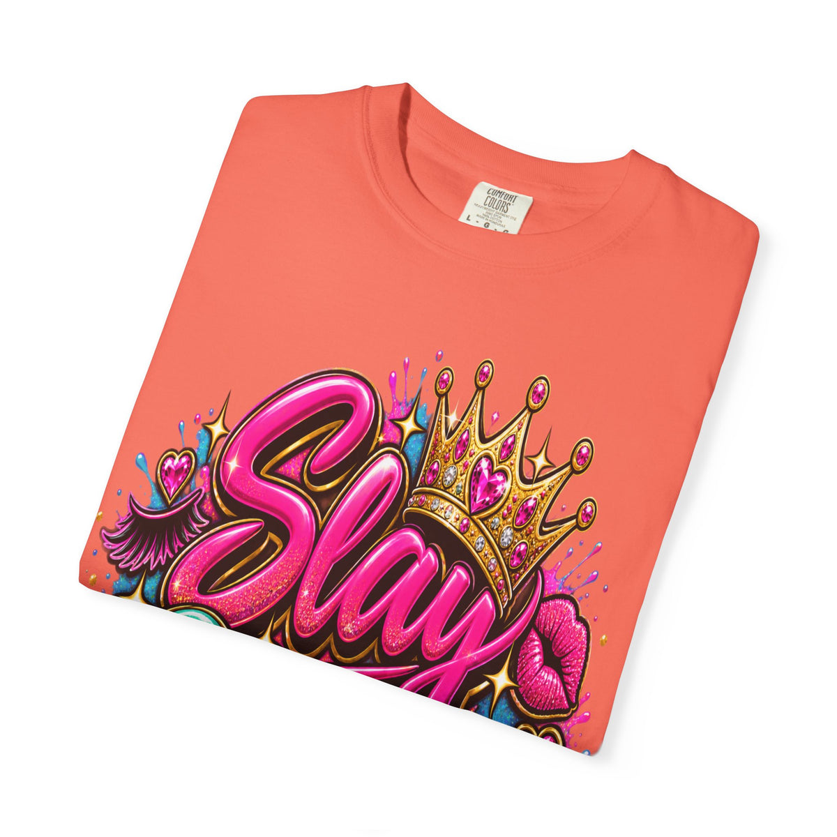 Slay Queen graphic T-Shirt | Crown graffiti style