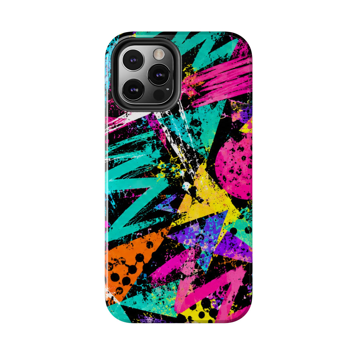 Tough Phone Case — Neon Graffiti Splash Protective Cover