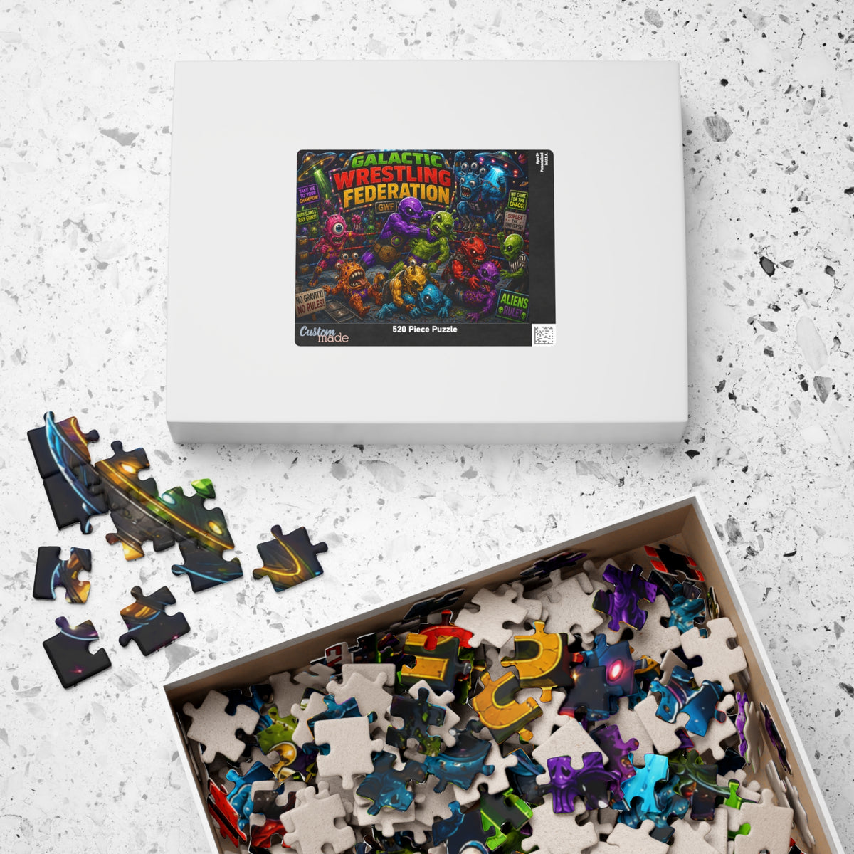Galactic Wrestling Federation aliens puzzle | Jigsaw Puzzle