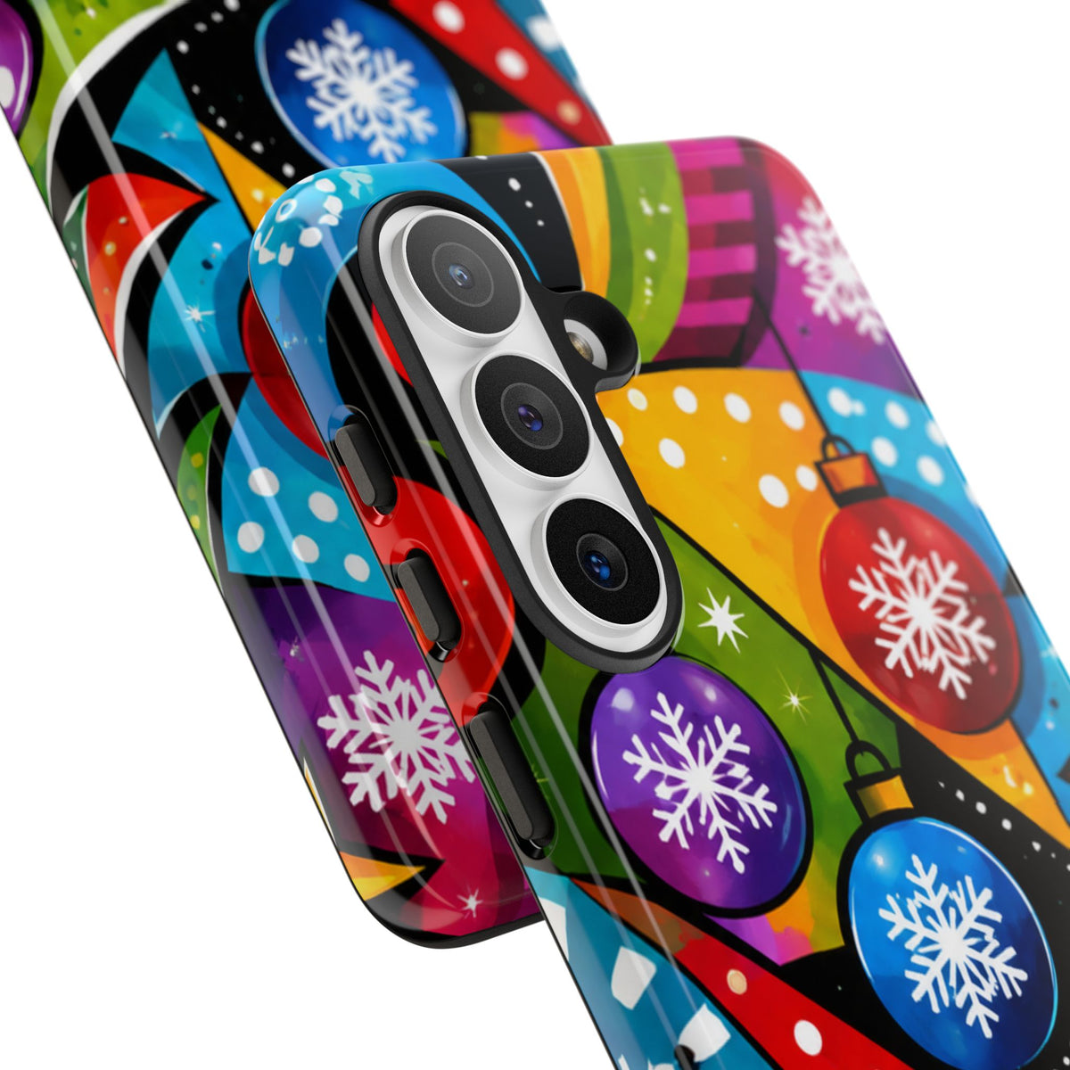 Holiday Ornament Phone Case — Colorful Festive Christmas Design
