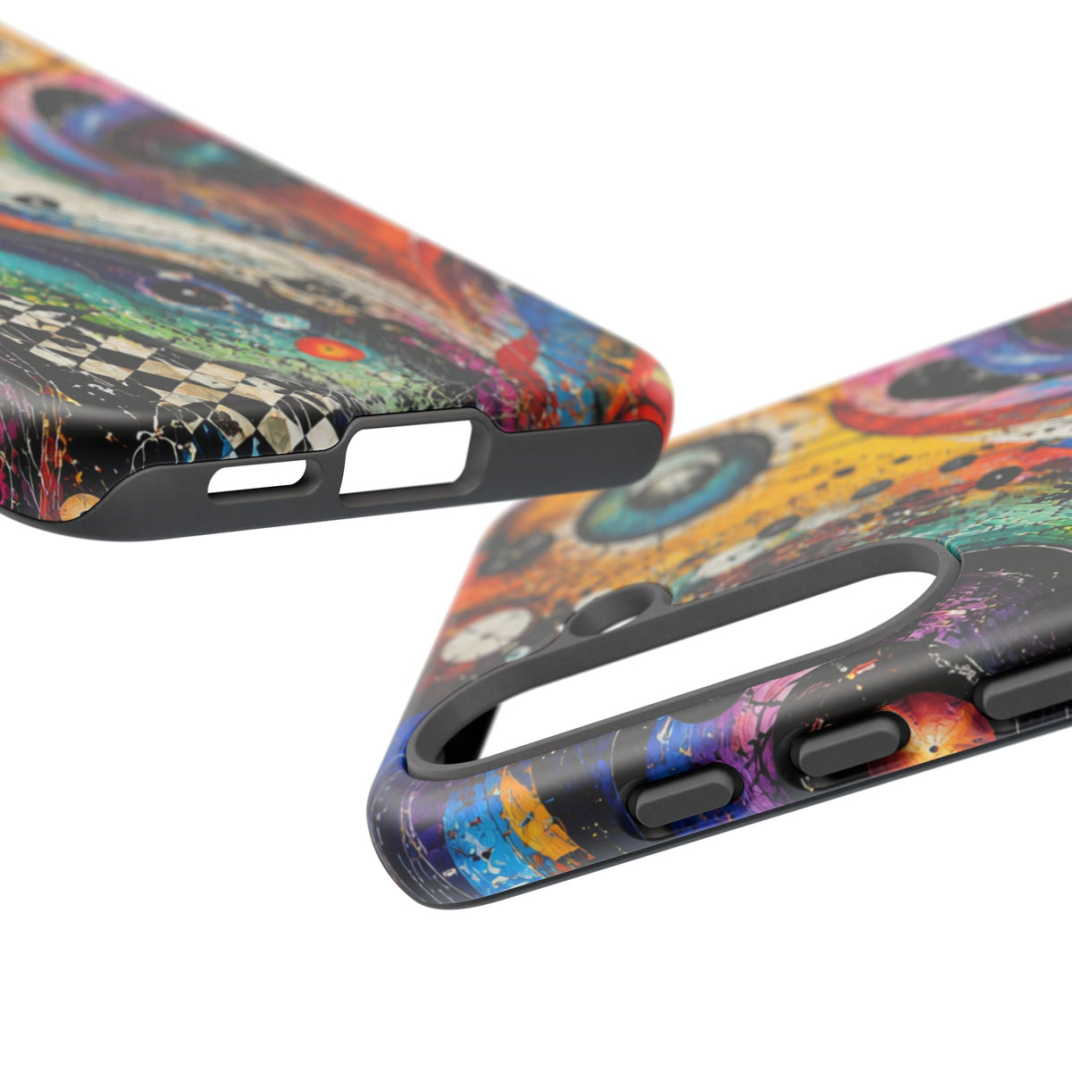 Abstract Cosmic Swirl Phone Case — Colorful Artistic iPhone Tough Case
