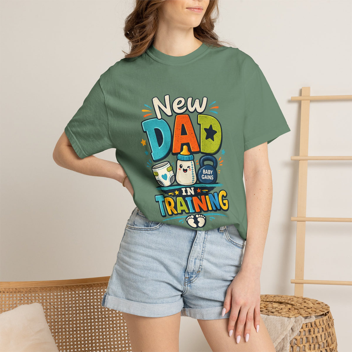 New Dad In Training Tee Shirt