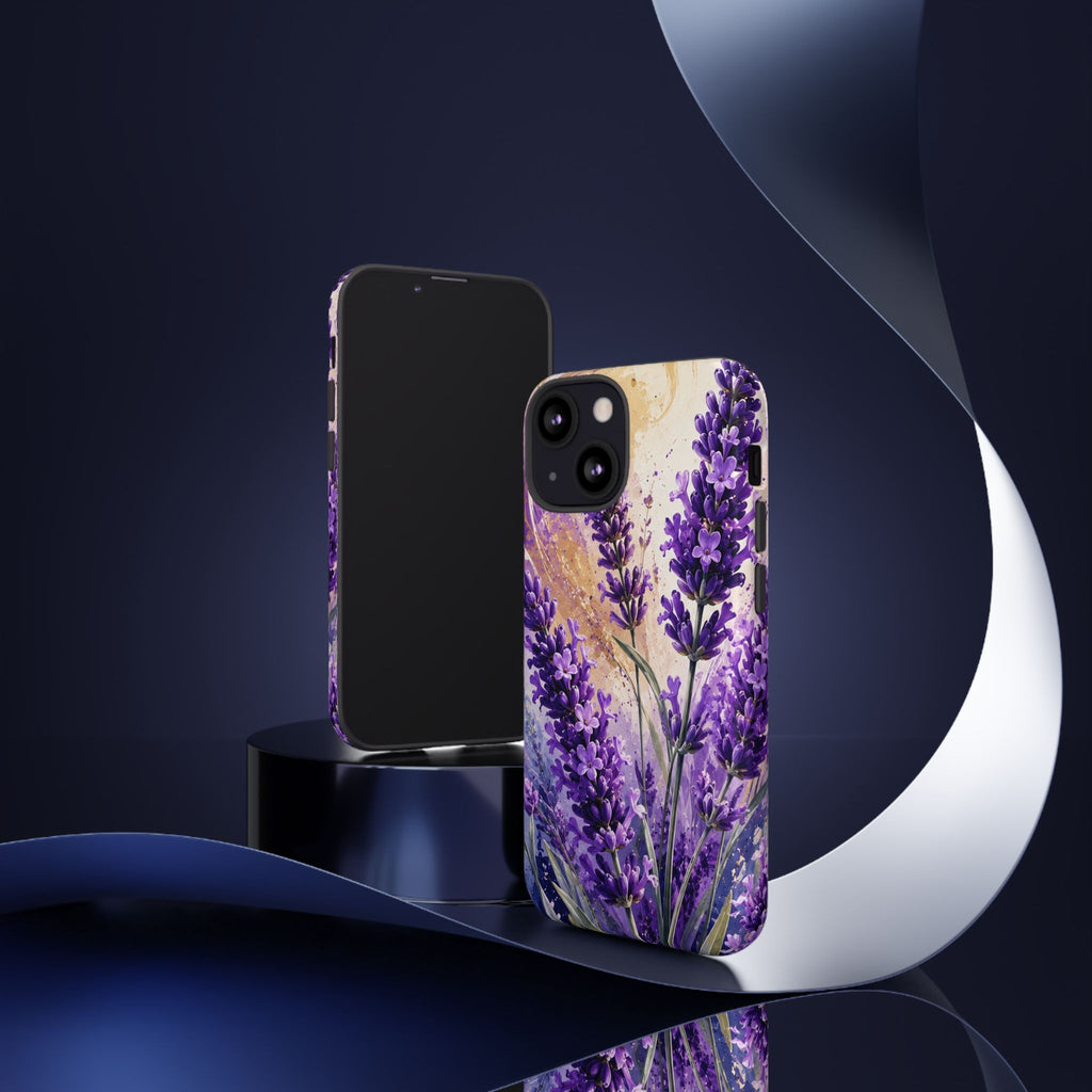 Lavender Bouquet Tough Phone Case — Protective Floral iPhone Case