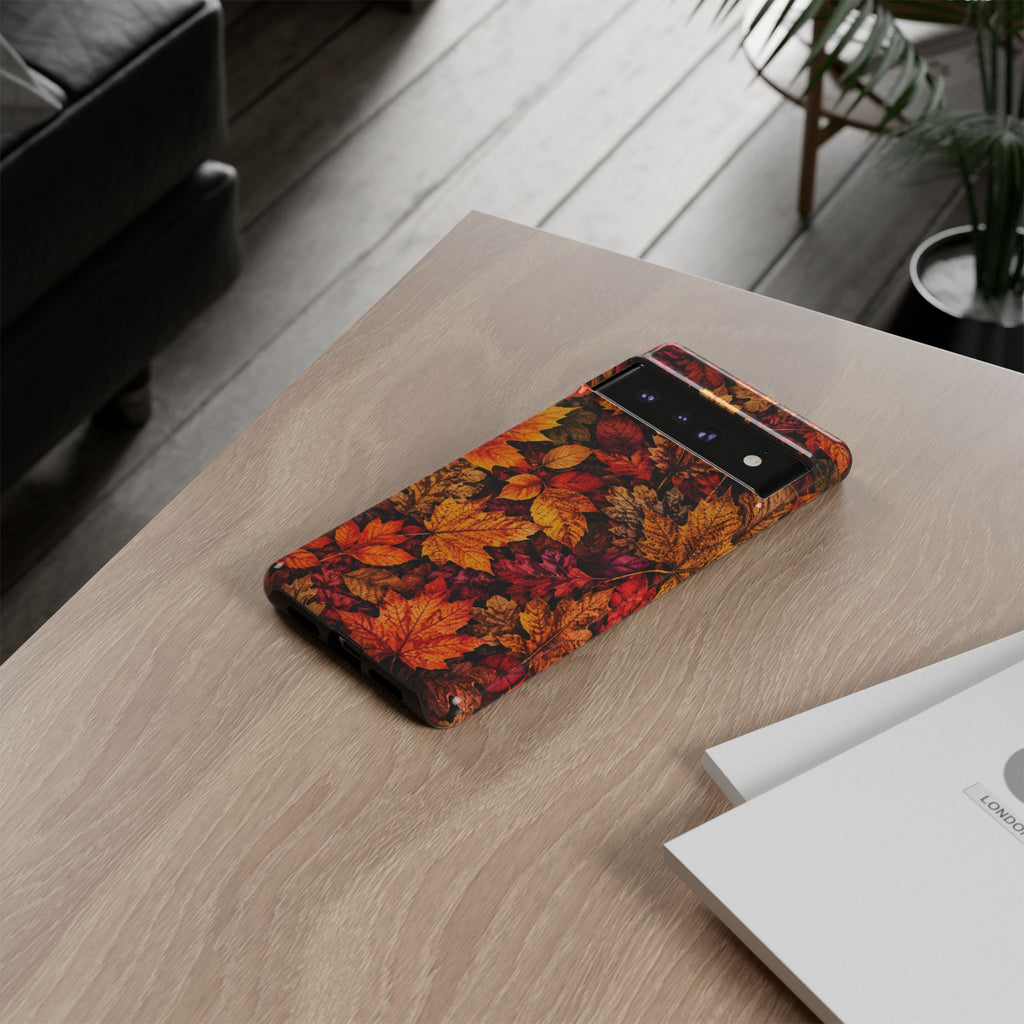 Autumn Leaves Tough Phone Case — Fall Foliage Protective Cover