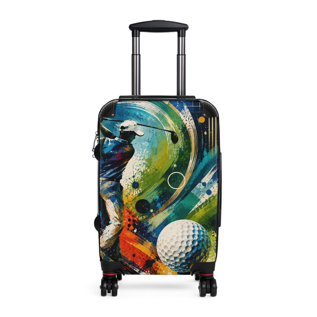 Golf Travel Carry-On Suitcase – Colorful Golfer Art Luggage