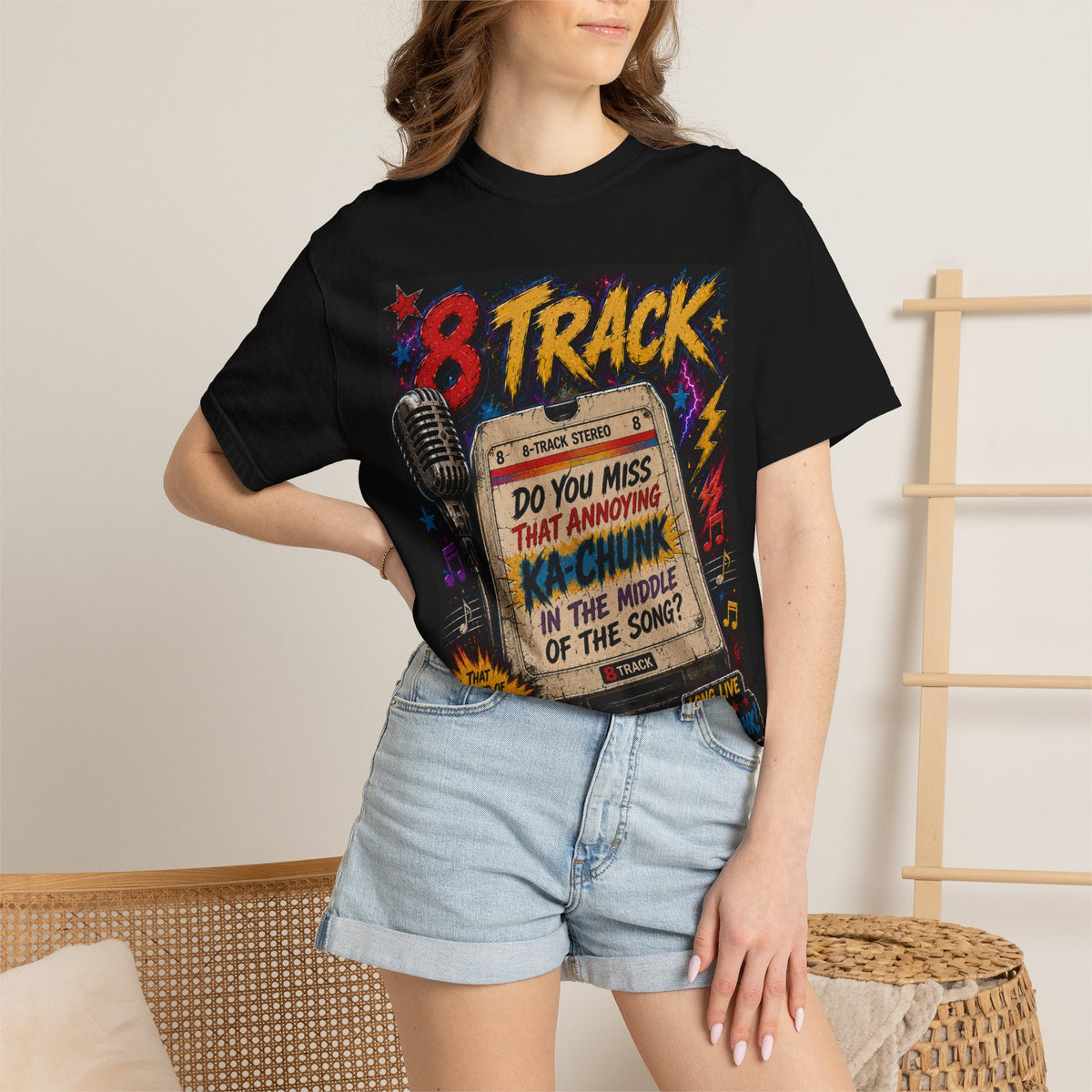 8-Track Retro Microphone Do You Miss That Annoying Ka-Chunk T-Shirt