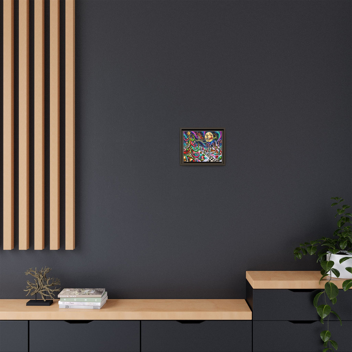 Whimsical Christmas Night Canvas