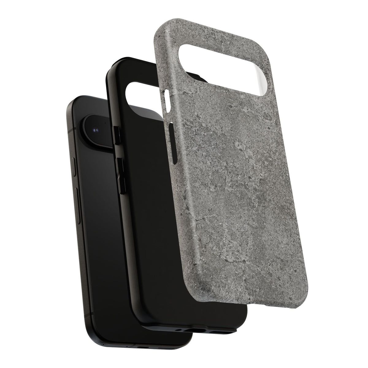 Concrete Texture Phone Case — Rugged Grey Protective iPhone Cover