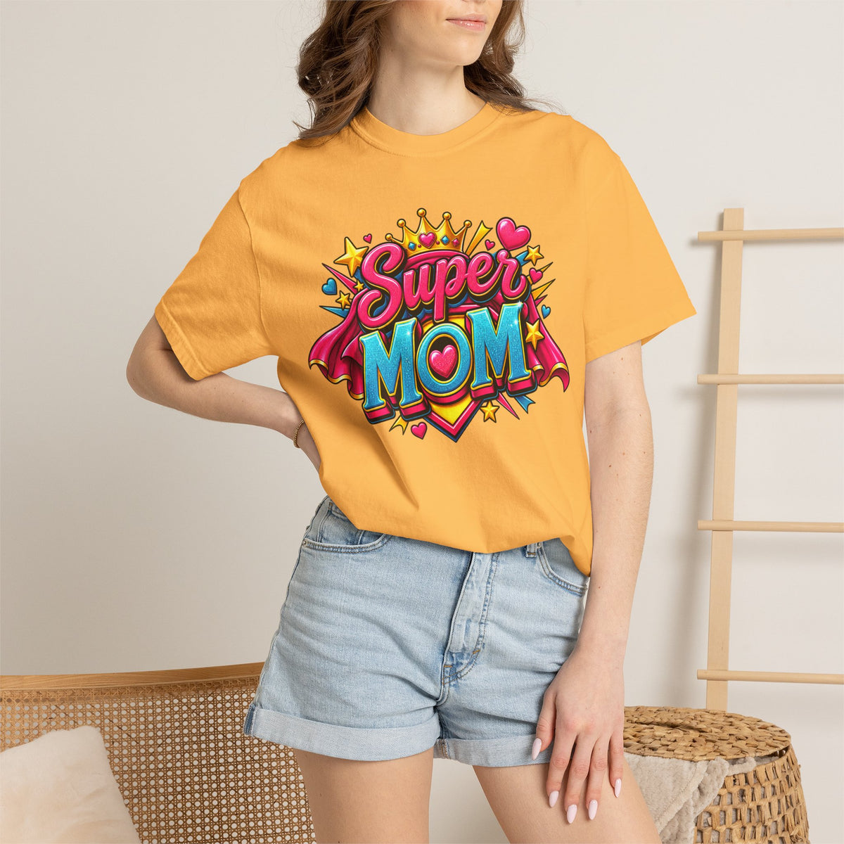 Super Mom T-Shirt — Colorful Comic-Style Mother's Day Tee