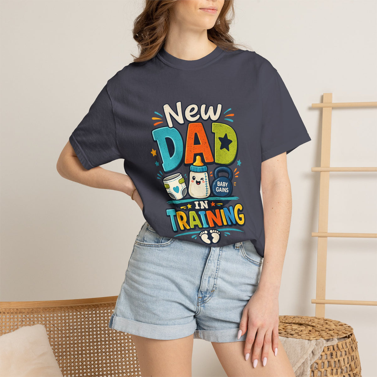New Dad In Training Tee Shirt
