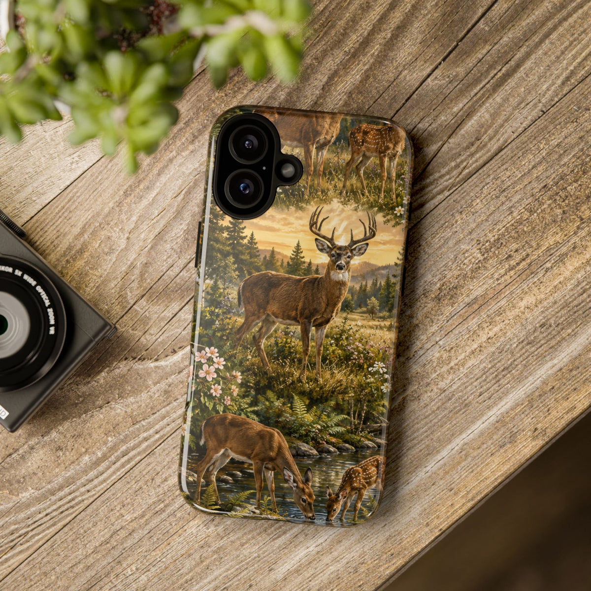 Deer Forest Phone Case — Woodland Bucks Nature iPhone Cover