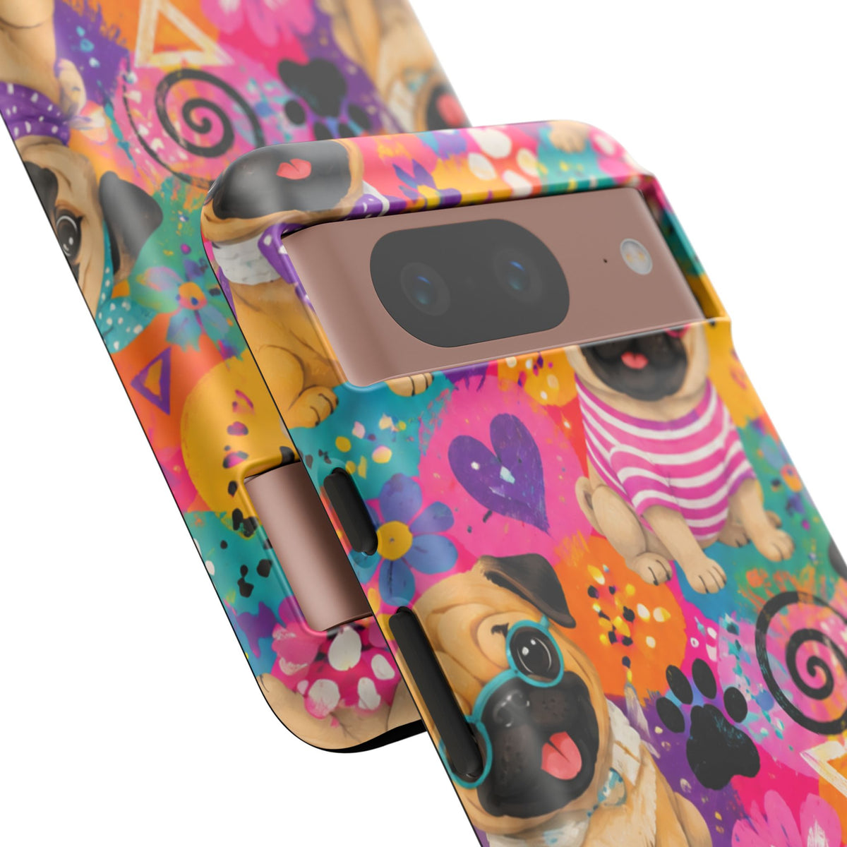 Pug Pop Art Phone Case — Colorful Pug Pattern Tough Case