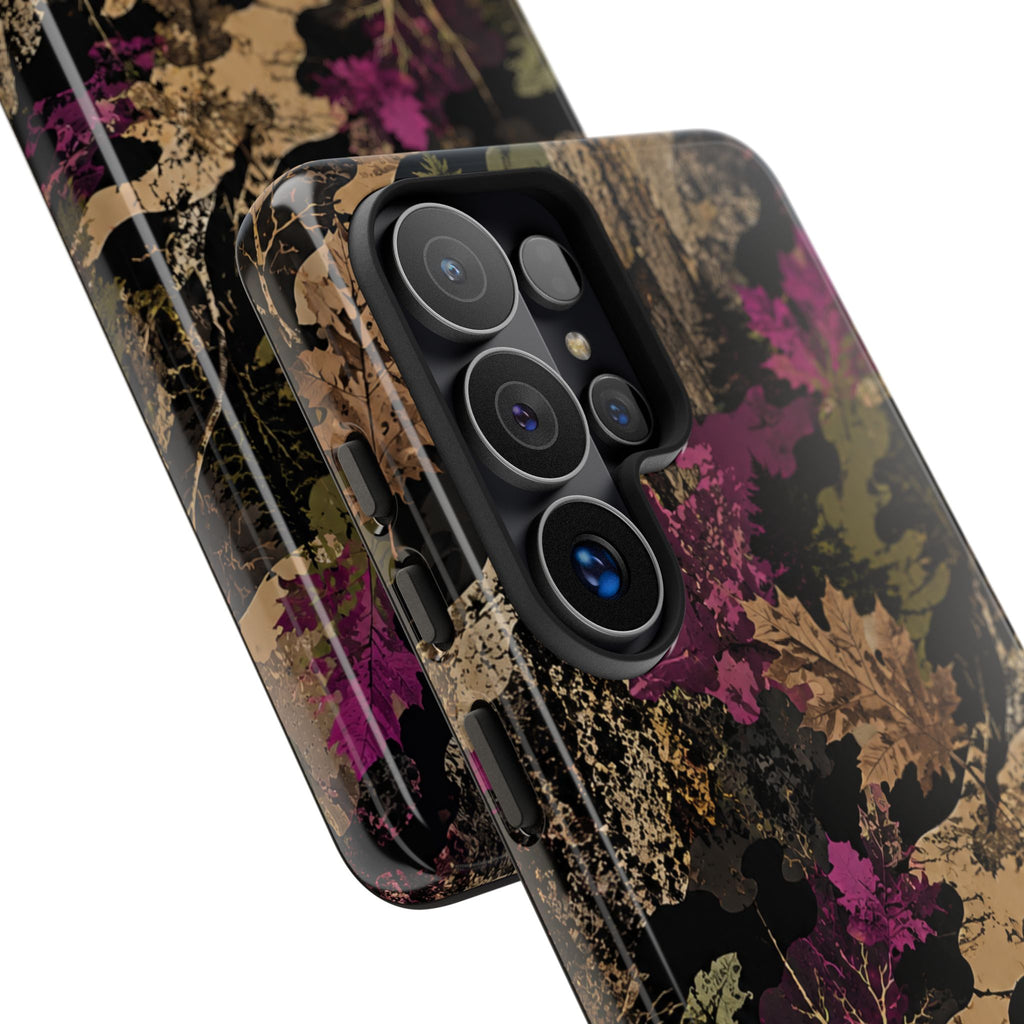 Camo Floral Tough Phone Case — Rugged Nature-Inspired Protection