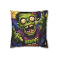 Zombie 'Brains are for Dessert' Decorative Pillowcase