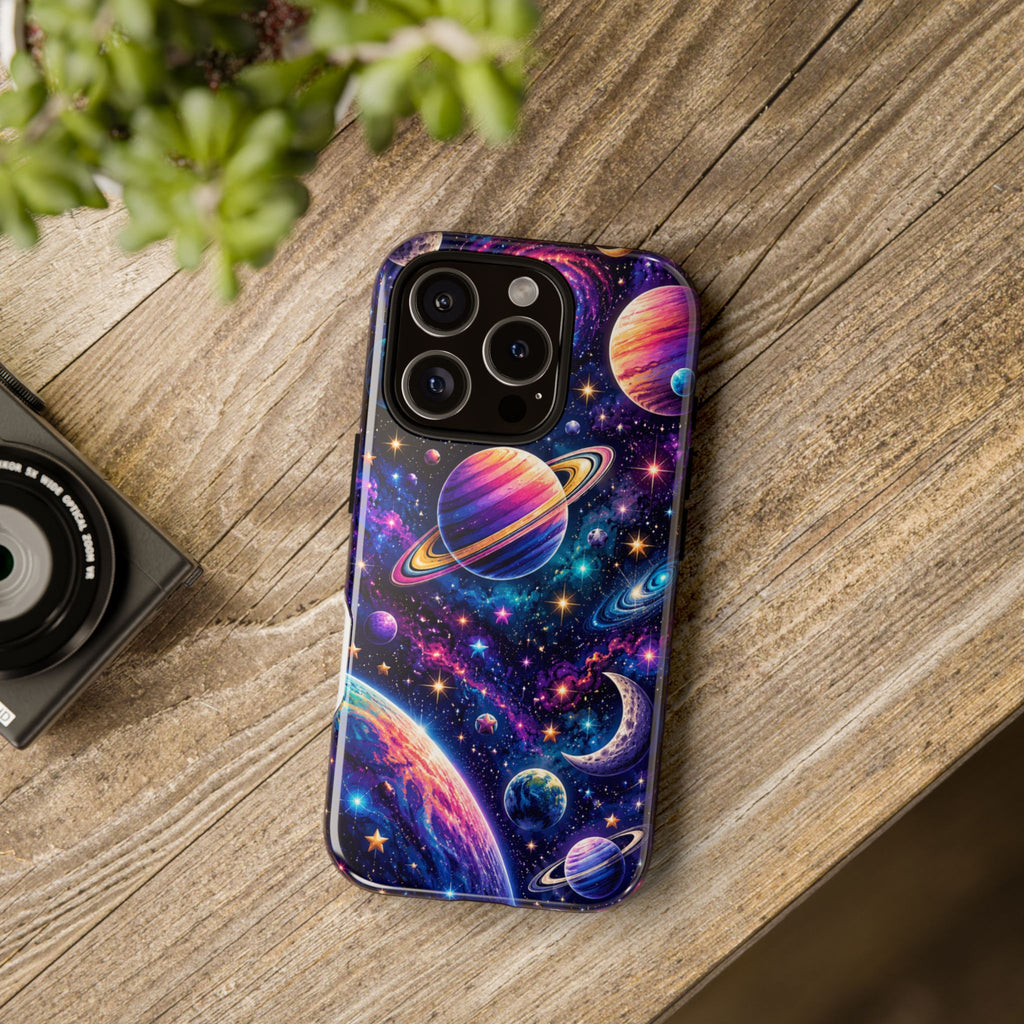 Colorful Galaxy Planets phone case | Tough Case