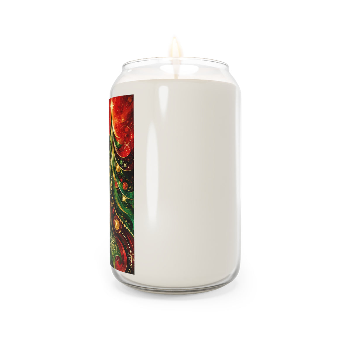 Abstract Holiday Christmas Tree  - Scented Soy Candle — 13.75 oz