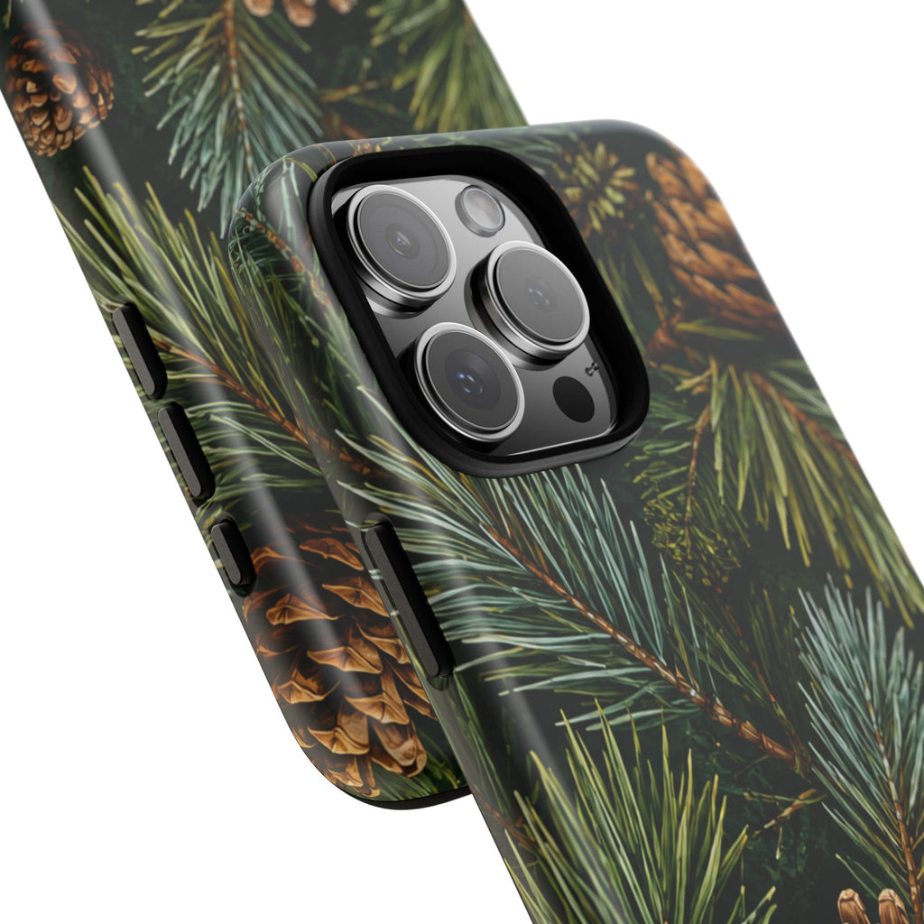Pinecone Pines Phone Case — Festive Evergreen iPhone Cover
