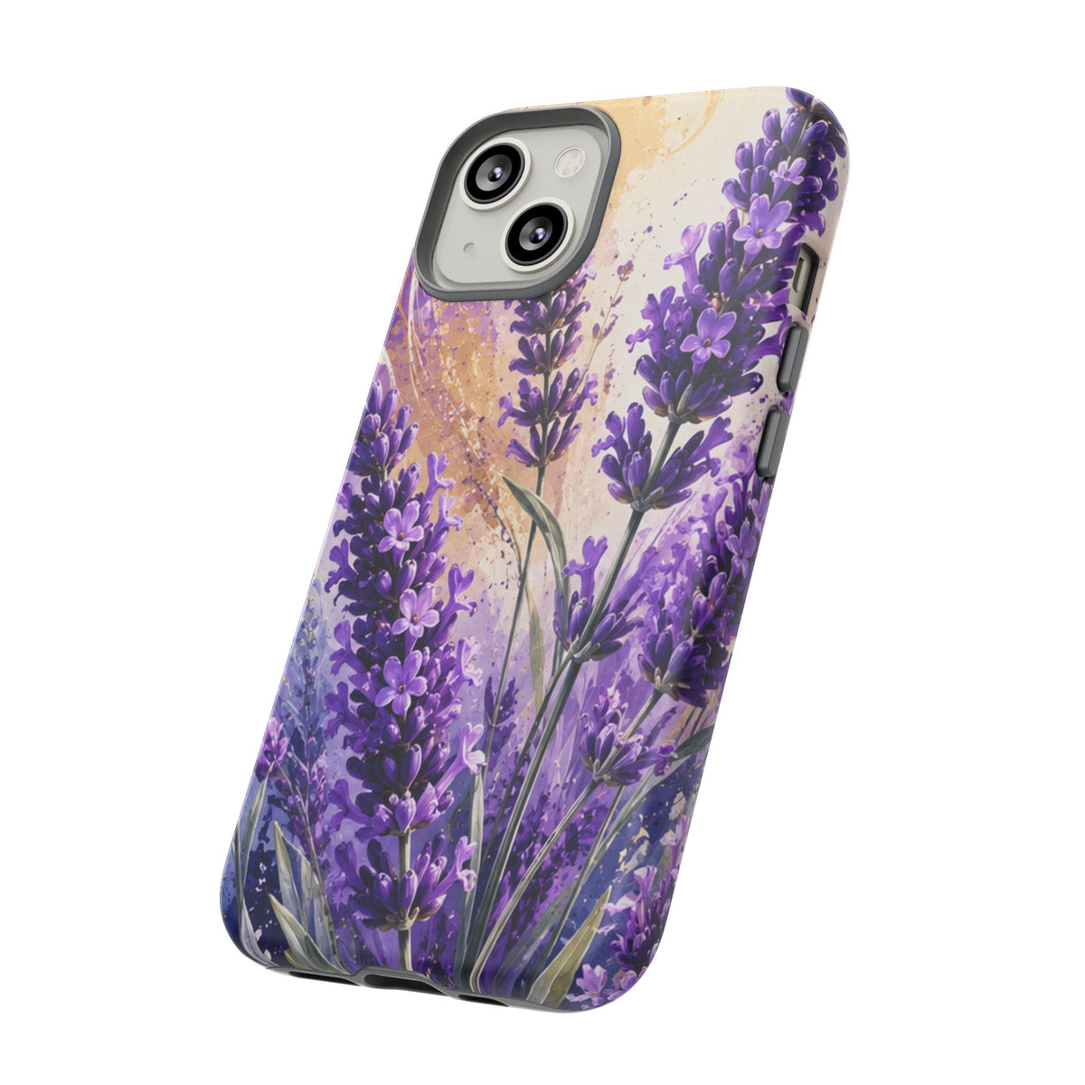 Lavender Bouquet Tough Phone Case — Protective Floral iPhone Case
