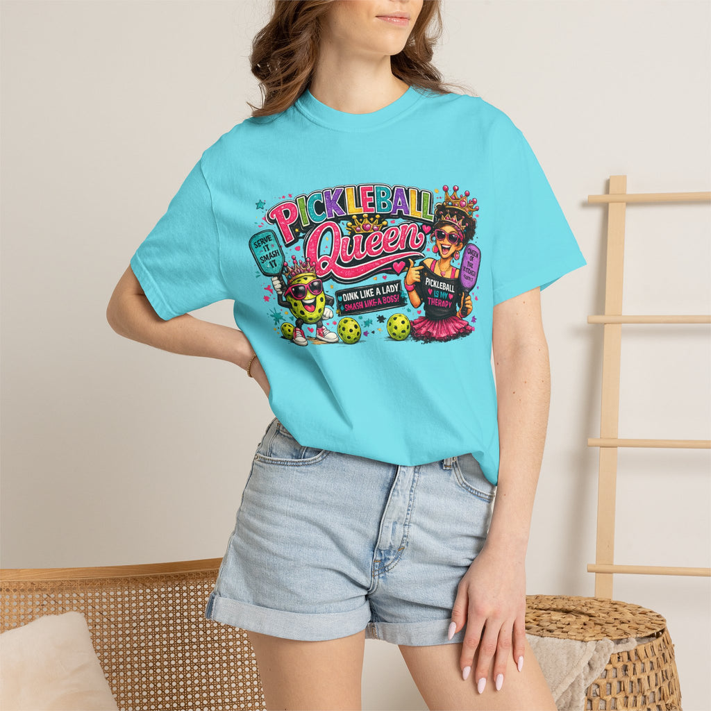 Pickleball Queen T-Shirt | Colorful Pickleball Graphic Tee