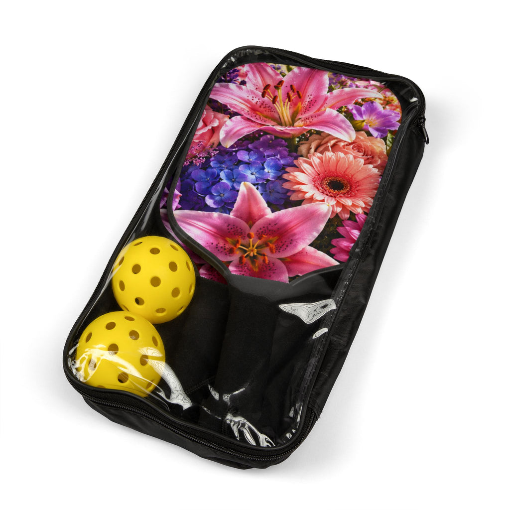 Pink Floral Pickleball Paddle
