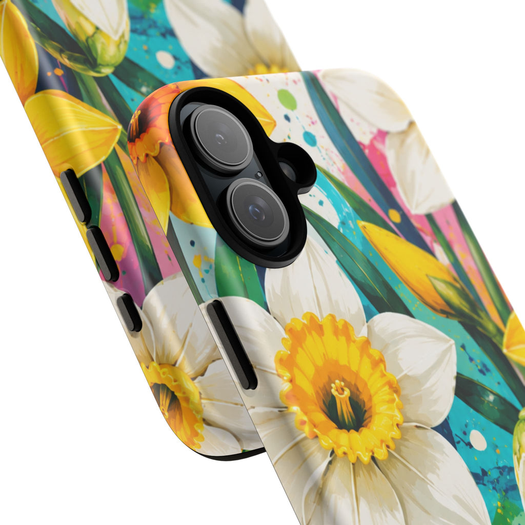 Daffodil Floral Phone Case — Bright Spring Garden Protective Cover