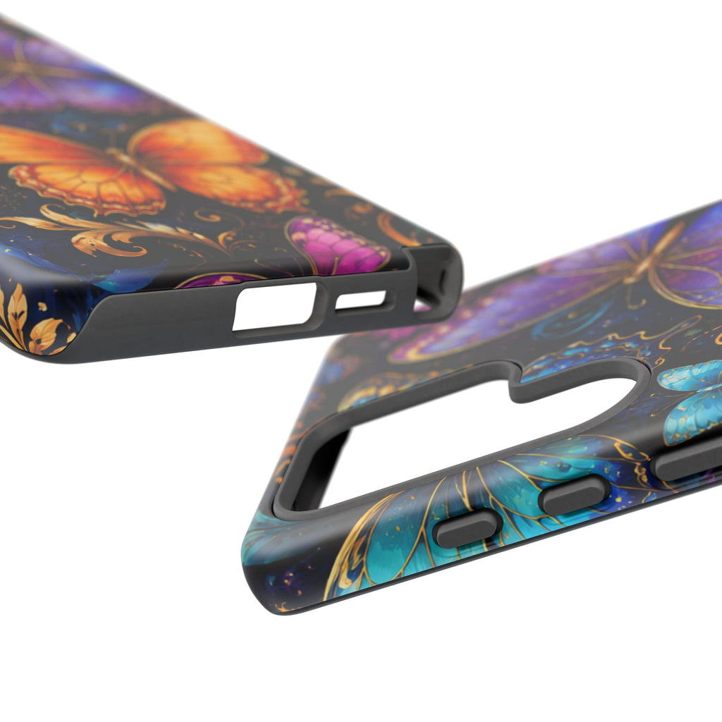 Butterfly Tough Phone Case — Colorful Floral Butterflies Protective Cover